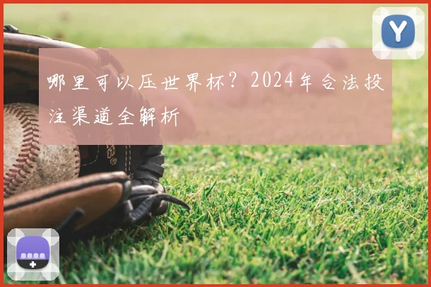 哪里可以压世界杯?2024年合法投注渠道全解析
